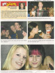 EventShooters Artikel in der Vöcklabrucker Rundschau, 16.11.2005